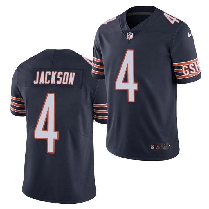 Men Chicago Bears #4 Eddie Jackson Nike Navy Limited NFL Jersey